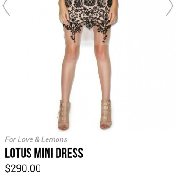 $290 For Love & Lemons Lotus Mini Dress - Picture 4 of 8